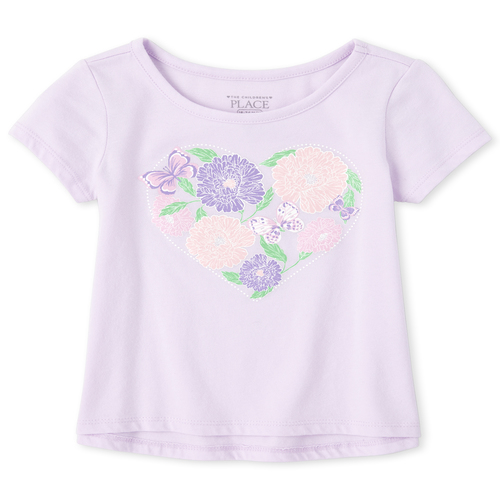 

s Baby And Toddler Glitter Top - Purple - The Children's Place