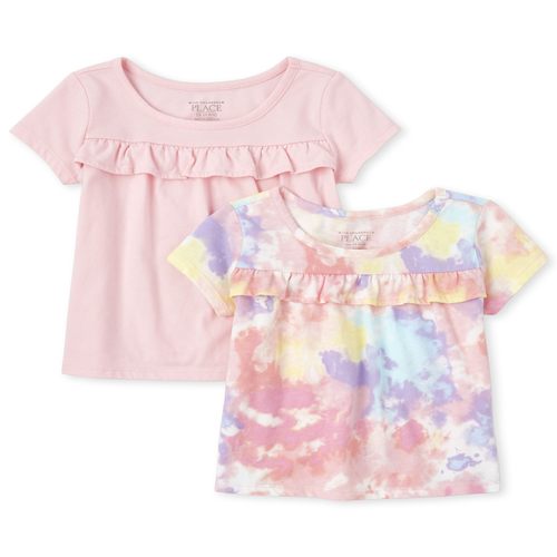 

s Baby And Toddler Ruffle Top 2-Pack - Pink - The Children's Place