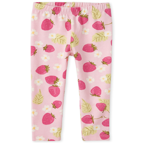 

Baby Girls Baby And Toddler Print Leggings - Pink - The Children's Place