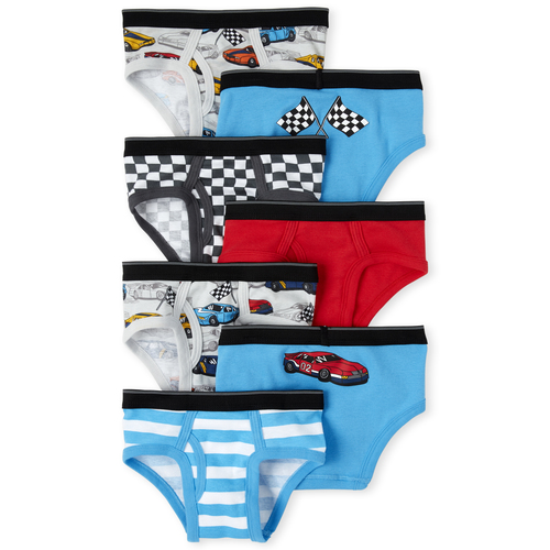 

s Toddler Boys Racecar Briefs 7-Pack - Blue - The Children's Place