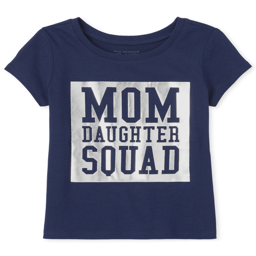 

s Baby And Toddler Matching Family Foil Squad Graphic Tee - Blue T-Shirt - The Children's Place