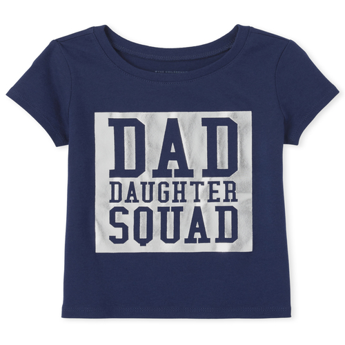 

s Baby And Toddler Matching Family Foil Squad Graphic Tee - Blue T-Shirt - The Children's Place