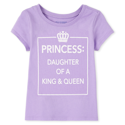 

s Baby And Toddler Princess Graphic Tee - Purple T-Shirt - The Children's Place