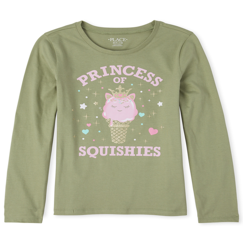 

s Glitter Squishies Graphic Tee - Green T-Shirt - The Children's Place