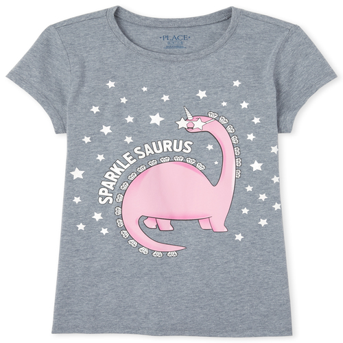 

s Dino Graphic Tee - Gray T-Shirt - The Children's Place