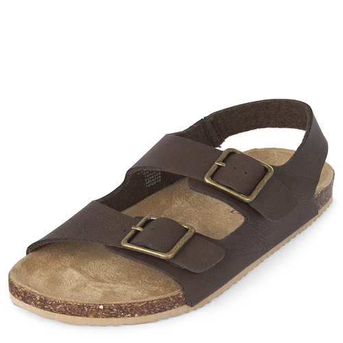 

Boys Boys Double Strap Sandals - Brown - The Children's Place