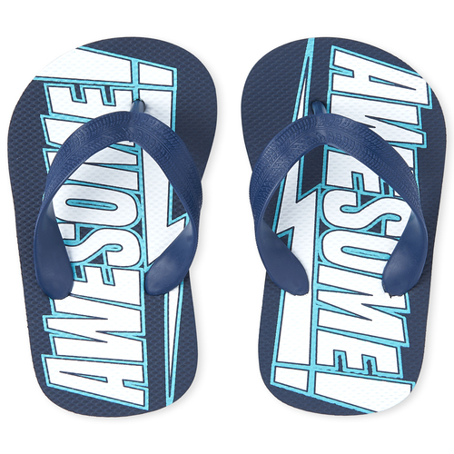 

Boys Boys Awesome Flip Flops - Blue - The Children's Place