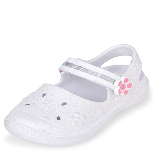 

s Toddler Glitter Flower Tie Dye Water Shoes - White - The Children's Place
