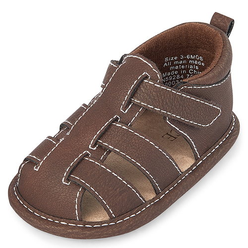 

Newborn Baby Boys Sandals - Brown - The Children's Place