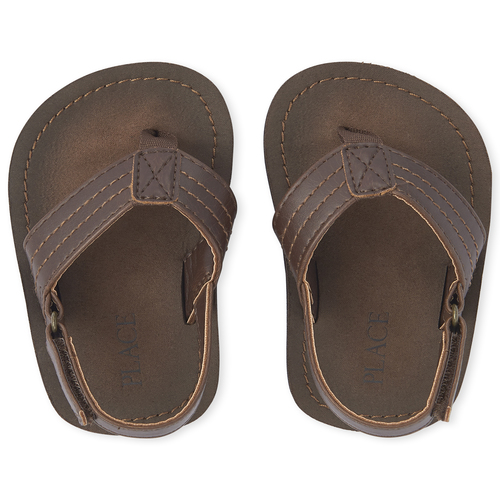 

Baby Boys Toddler Boys Flip Flops - Brown - The Children's Place