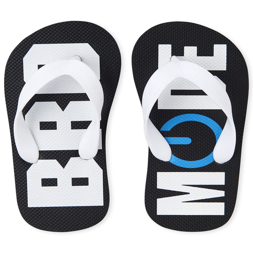 

s Boys Bro Mode Flip Flops - Black - The Children's Place