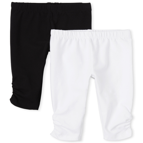 

Newborn Baby Leggings 2-Pack - Black - The Children's Place