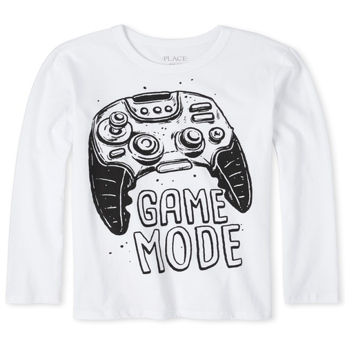 

s Boys Video Game Graphic Tee - White T-Shirt - The Children's Place