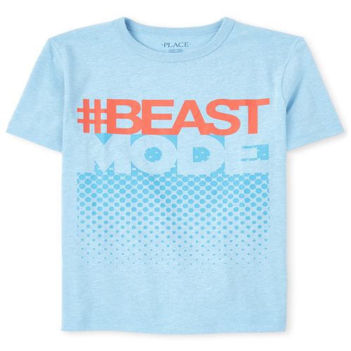 

Boys Boys Beast Mode Graphic Tee - Blue T-Shirt - The Children's Place