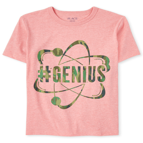 

Boys Boys Genius Graphic Tee - Pink T-Shirt - The Children's Place