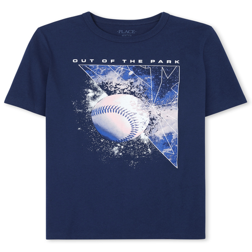 

s Boys Baseball Graphic Tee - Blue T-Shirt - The Children's Place