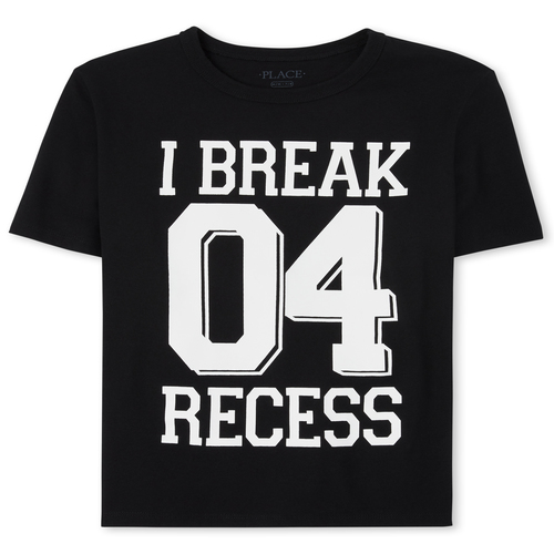 

Boys Boys Recess Graphic Tee - Black T-Shirt - The Children's Place