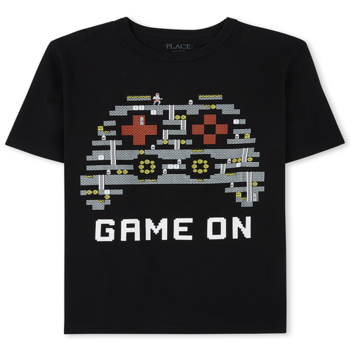 

Boys Boys Video Game Graphic Tee - Black T-Shirt - The Children's Place