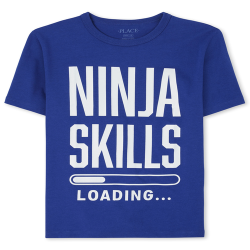 

s Boys Ninja Graphic Tee - Blue T-Shirt - The Children's Place