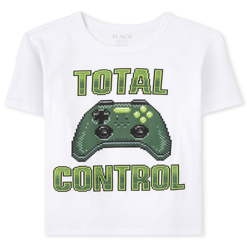 

s Boys Video Game Graphic Tee - White T-Shirt - The Children's Place