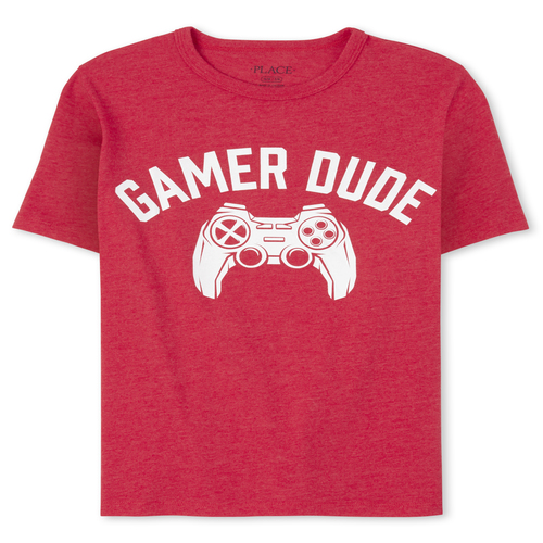 

Boys Boys Dad And Me Video Game Matching Graphic Tee - Red T-Shirt - The Children's Place