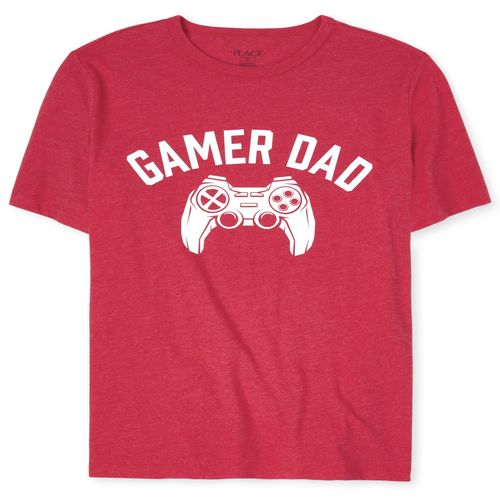 

s Mens Dad And Me Video Game Matching Graphic Tee - Red T-Shirt - The Children's Place