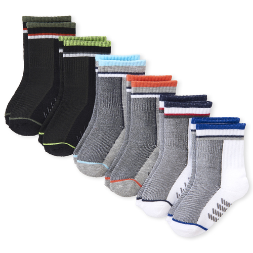

s Toddler Boys Crew Socks 6-Pack - Multi - The Children's Place
