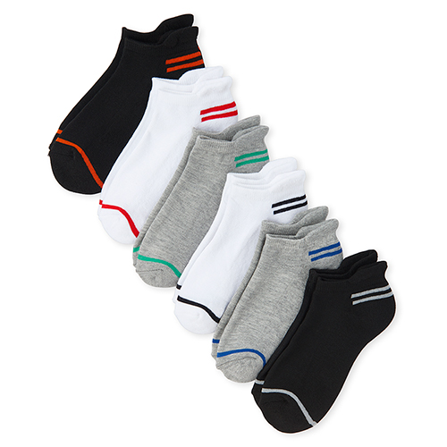 

Boys Boys Striped Ankle Socks 6-Pack - Multi - The Children's Place