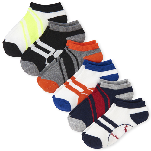 

s Boys Sports Ankle Socks 6-Pack - Multi - The Children's Place