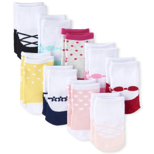 

Newborn Baby Shoe Midi Socks 9-Pack - Multi - The Children's Place