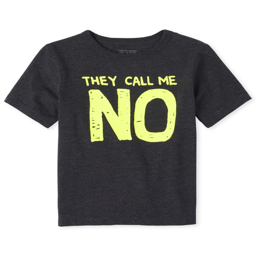 

s Baby And Toddler Boys No Graphic Tee - Black T-Shirt - The Children's Place