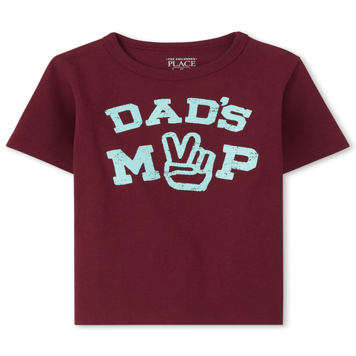 

s Baby And Toddler Boys Dad's Mvp Graphic Tee - Red T-Shirt - The Children's Place