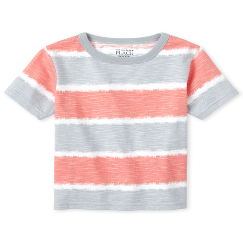 

s Baby And Toddler Boys Tie Dye Striped Top - Multi - The Children's Place