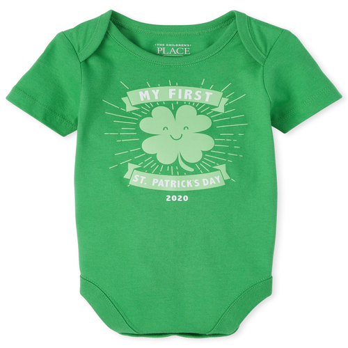 

s Unisex Baby My First St Patrick's Day 2020 Graphic Bodysuit - Green - The Children's Place