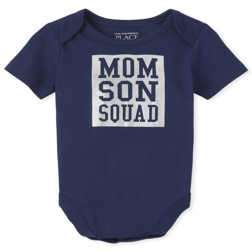 

s Baby Boys Matching Family Foil Squad Graphic Bodysuit - Blue - The Children's Place
