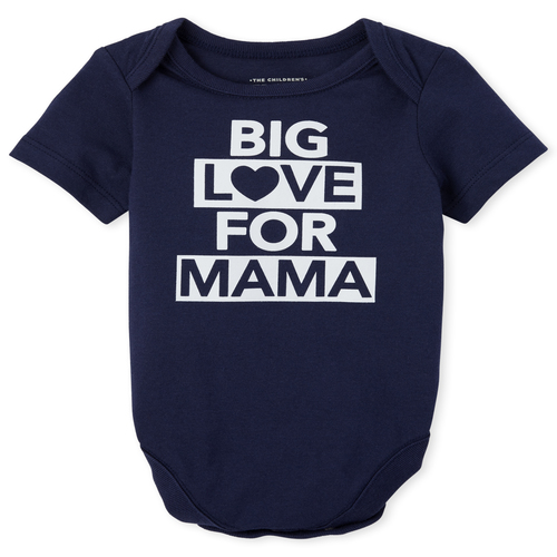

s Baby Boys Mama Graphic Bodysuit - Blue - The Children's Place