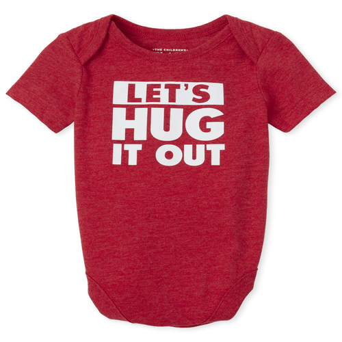 

s Baby Boys Hug Graphic Bodysuit - Red - The Children's Place