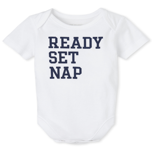 

s Baby Boys Nap Graphic Bodysuit - White - The Children's Place