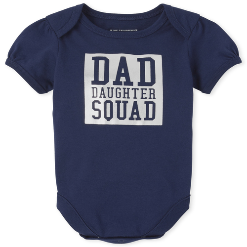 

s Baby Matching Family Foil Squad Graphic Bodysuit - Blue - The Children's Place