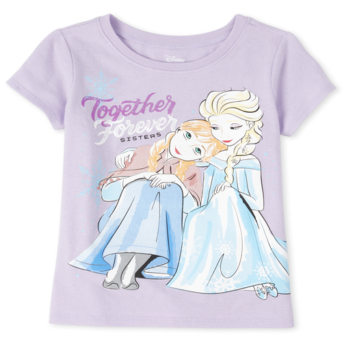 

s Toddler Disney Frozen 2 Forever Sisters Graphic Tee - Purple T-Shirt - The Children's Place