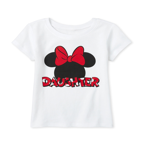 

s Baby And Toddler Disney Mommy And Me Minnie Mouse Matching Graphic Tee - White T-Shirt - The Children's Place