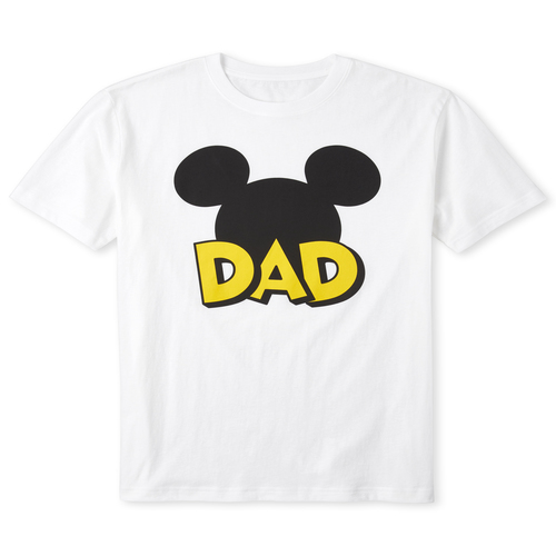 

s Mens Disney Dad And Me Mickey Mouse Matching Graphic Tee - White T-Shirt - The Children's Place