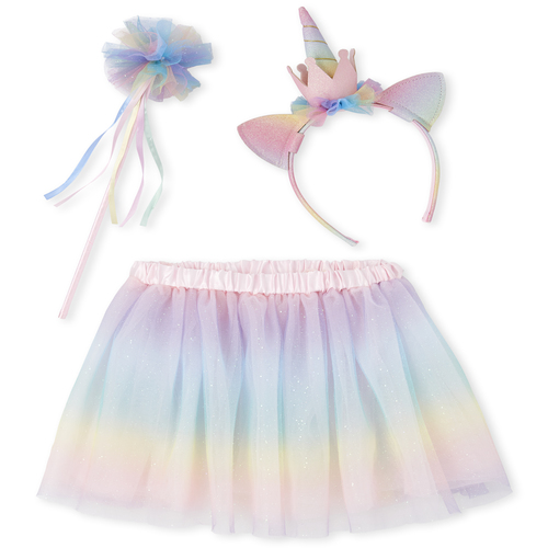 

Girls Birthday Glitter Unicorn 3-Piece Accessories Set - Multi - The Children's Place