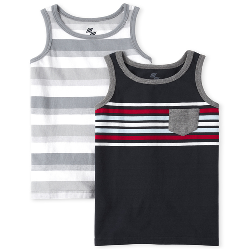 

s Boys Mix And Match Striped Tank Top 2-Pack - Multi - The Children's Place