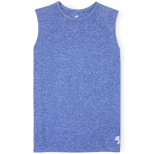 

s Boys Mix And Match Marled Muscle Tank Top - Blue - The Children's Place