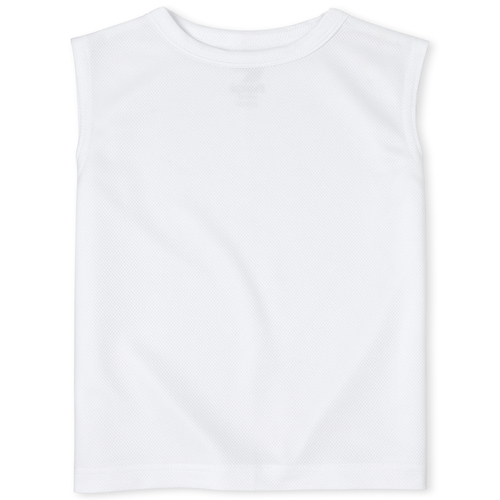 

s Boys Mix And Match Mesh Muscle Tank Top - White - The Children's Place