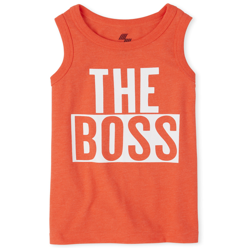 

Boys Boys Mix And Match Graphic Tank Top - Orange - The Children's Place