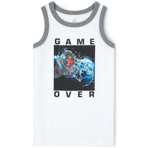 

s Boys Mix And Match Graphic Tank Top - White - The Children's Place