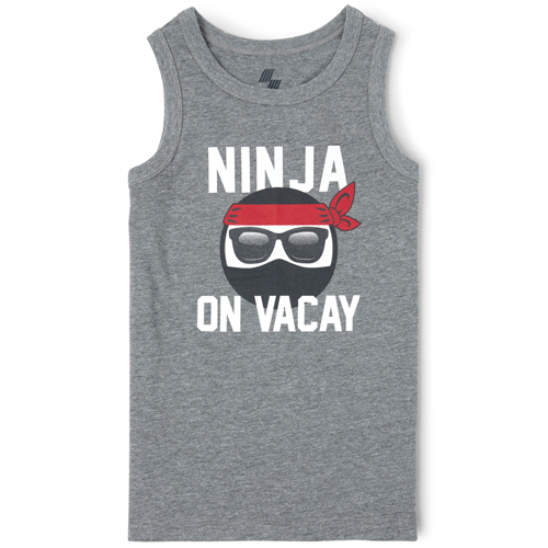 

Boys Boys Mix And Match Graphic Tank Top - Gray - The Children's Place