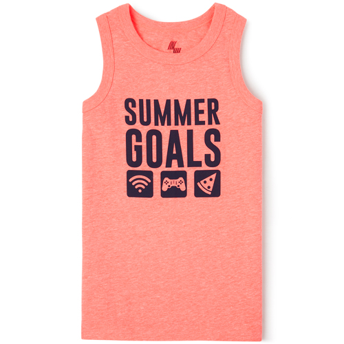 

Boys Boys Mix And Match Graphic Tank Top - Orange - The Children's Place